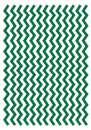 Printed Wafer Paper - Chevron Dark Green